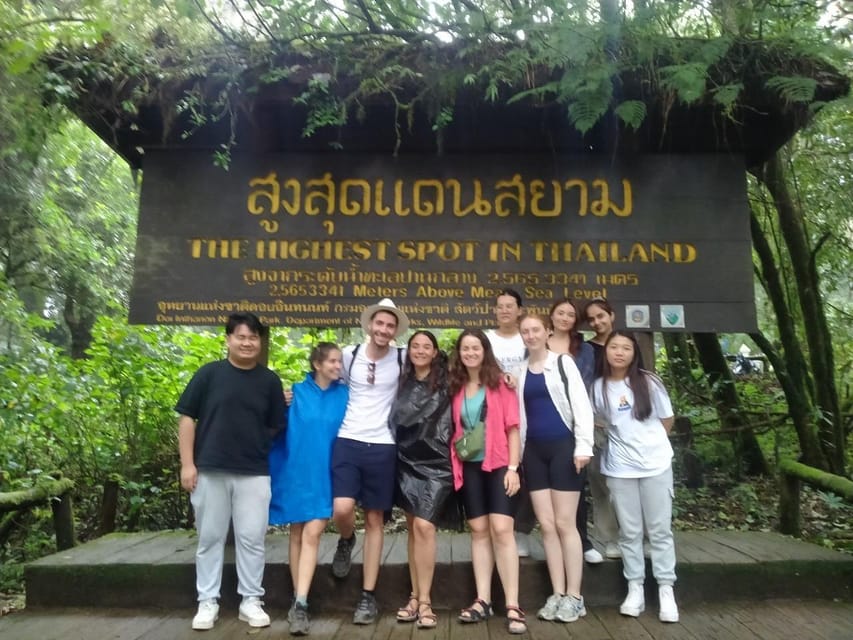 Chiang Mai: Doi Inthanon Park with Kew Mae Pan Hike Day Trip - Doi Inthanon peak: the 2,565m stand-up moment