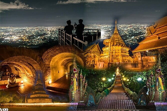 Chiang Mai Doi Suthep Temple and Wat Pha Lat Hike - Wat Phra That Doi Suthep: the gold temple and the 300+ steps
