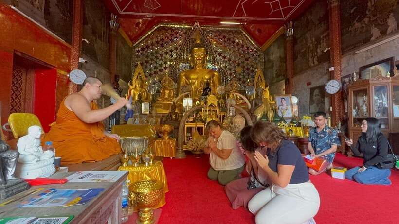 Chiang Mai: Elephant Sanctuary, Monk Trail & Doi Suthep Tour - Wat Phra That Doi Suthep: golden pagoda, prayer help, and big views