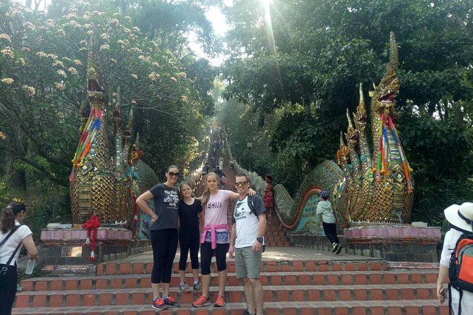 Chiang Mai Private Tour with Tea Plantation, Karen Village, Doi Suthep - Wat Phra That Doi Suthep: the temple moment and the mountain views
