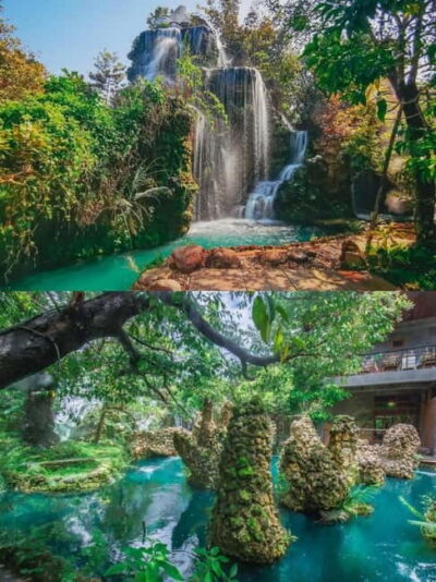 Chiang Mai: Sticky Waterfall & Angel Waterfall Park Day Tour - Dan Tewada Land of Angels Park: man-made calm, misty walks, and cute animals