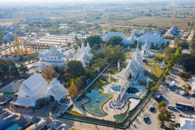Chiang Mai to White & Blue Temple, Black Museum & Golden Triangle - Morning start: the hot spring break before the temples
