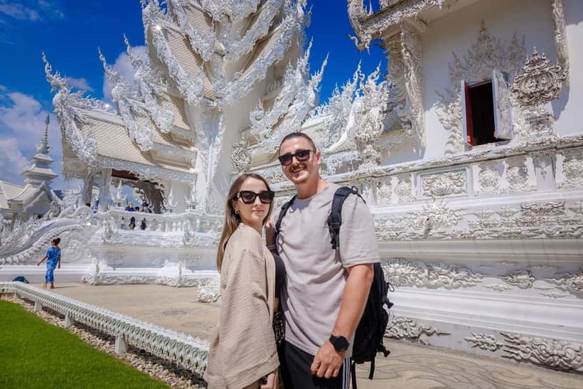 Chiang Mai: White, Red/Black & Blue Temples Tour with Lunch - Blue Temple (Wat Rong Suea Ten): jewel-toned calm that contrasts the White Temple