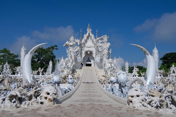 Chiang Rai One Day: Golden Triangle, Laos Border, Long Neck Tribe - Wat Rong Khun White Temple: Glass, Murals, and Photo Time