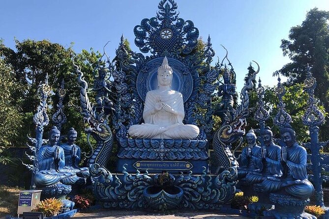 Chiang Rai Temples ( White,Blue )And Doi Suthep Private Day Tour - Wat Rong Seur Ten (Blue Temple): quick stop, strong visual impact