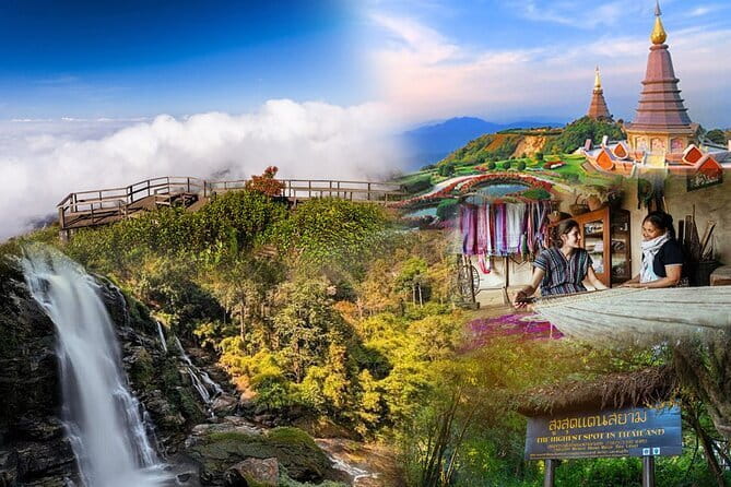 ChiangMai 1DayTour:Elephant Sanctuary,king&queen pagoda,waterfall - Waterfalls in the afternoon: nature time with a purpose