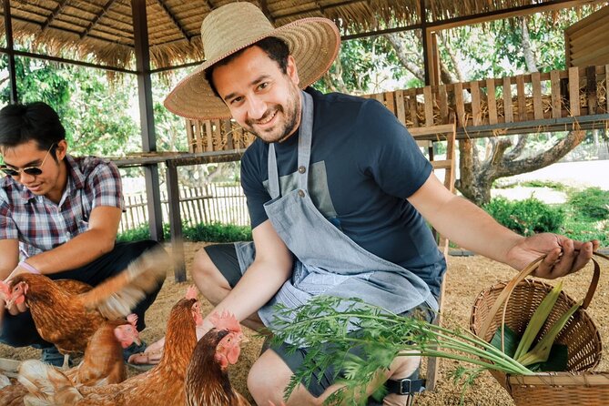 Sunset Thai Cooking with Grandma - Farm & Evening Feast - Your open-air kitchen and the welcome drinks